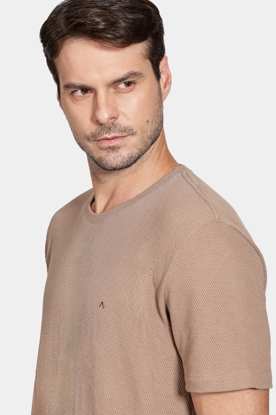 Camiseta Malha Honey Marrom — foto 3 de 5
