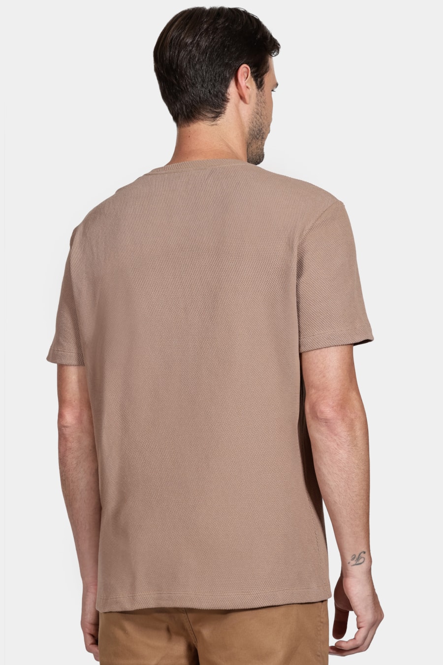 Camiseta Malha Honey Marrom — foto 4 de 5