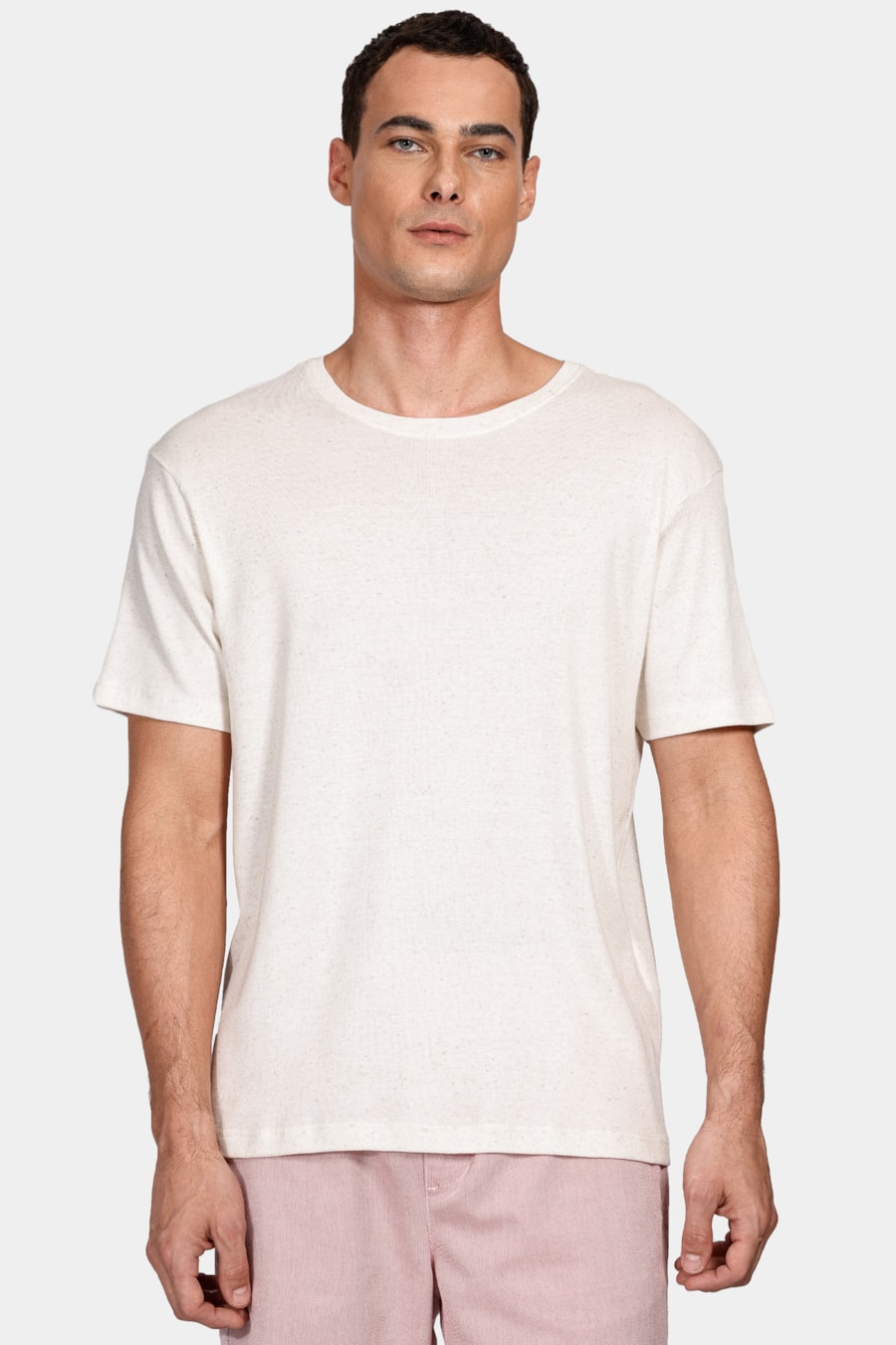 Camiseta Malha Linho Natural — foto 1 de 4