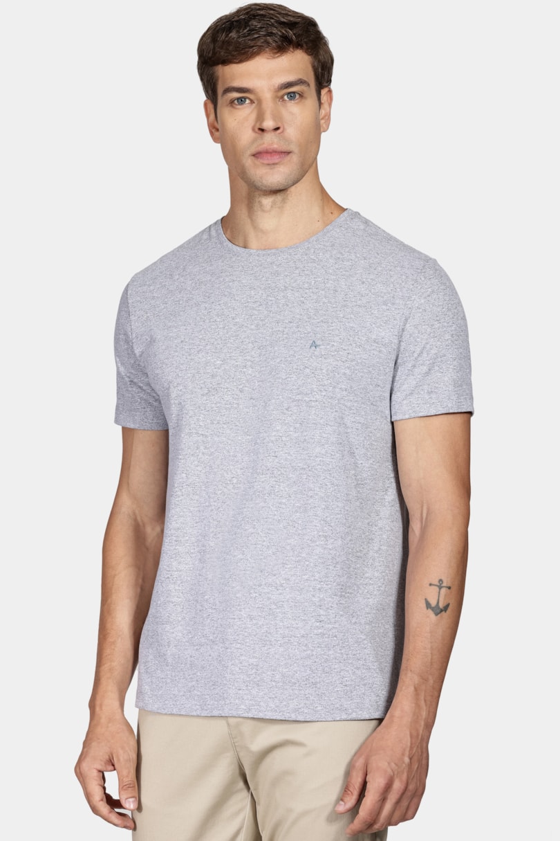 Camiseta Malha Sensation Cinza Mescla
