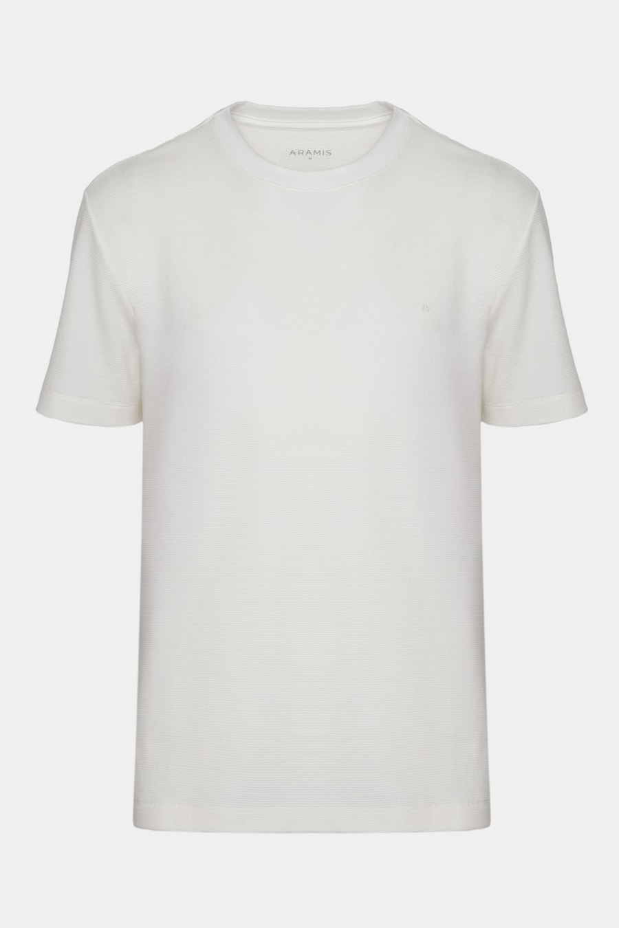 Camiseta Malha Texturizada Manga Curta e Bordado Off White — foto 5 de 5