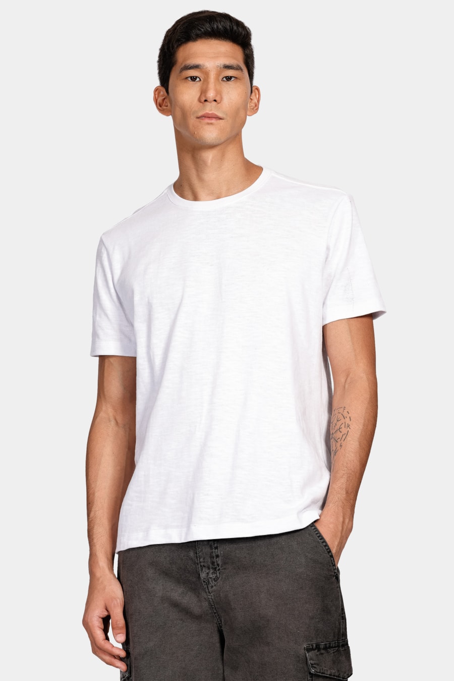 Camiseta Malhão Desfibrado Branco — foto 1 de 4