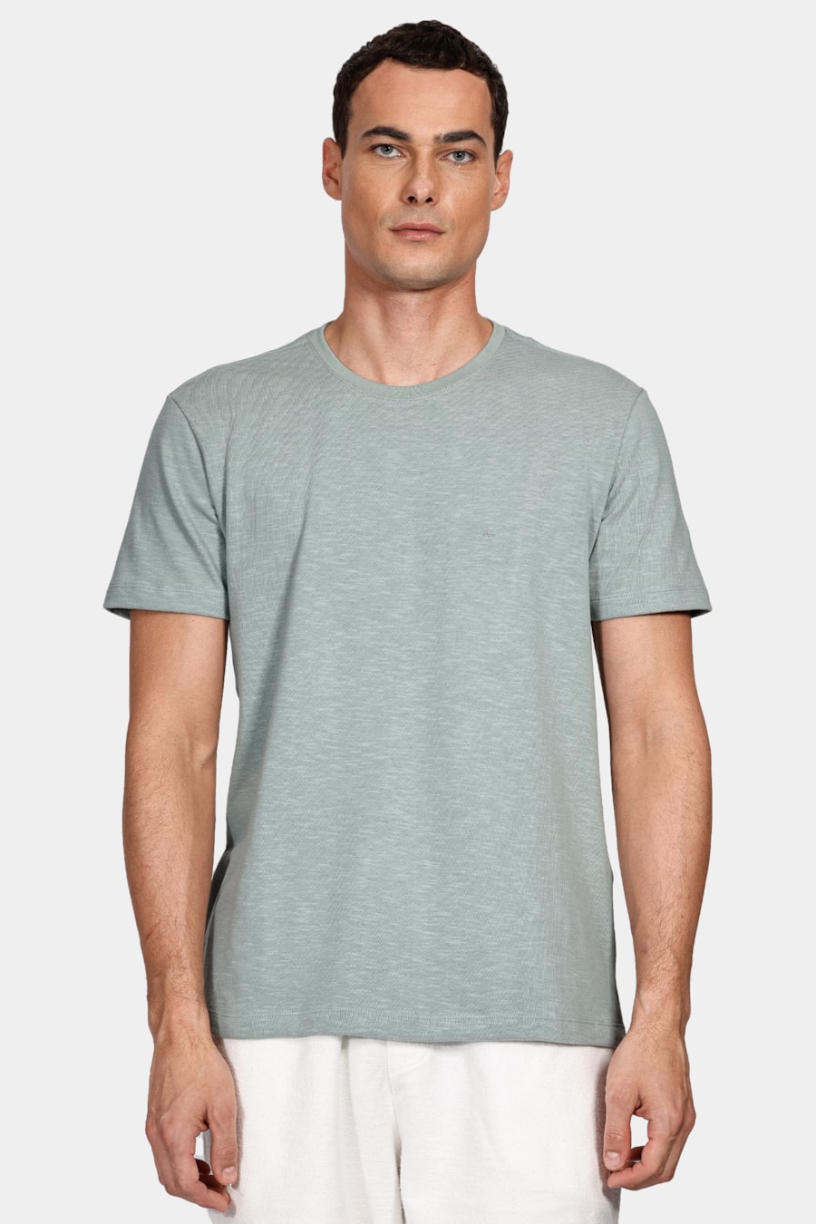 Camiseta Malhão Desfibrado Verde Eucalipto — foto 1 de 4