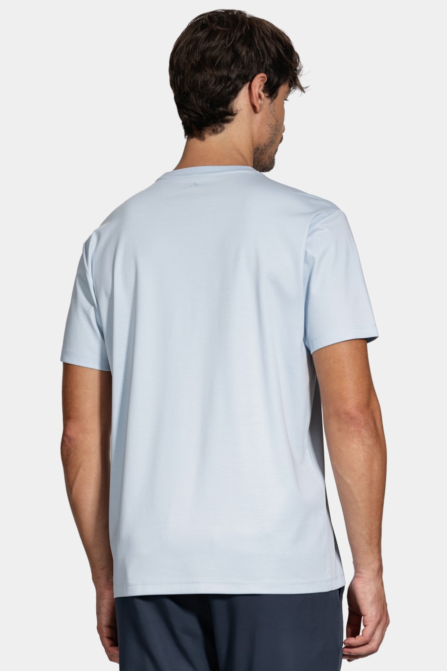 Camiseta Manga Curta A-70 Interlock Azul Claro — foto 4 de 6