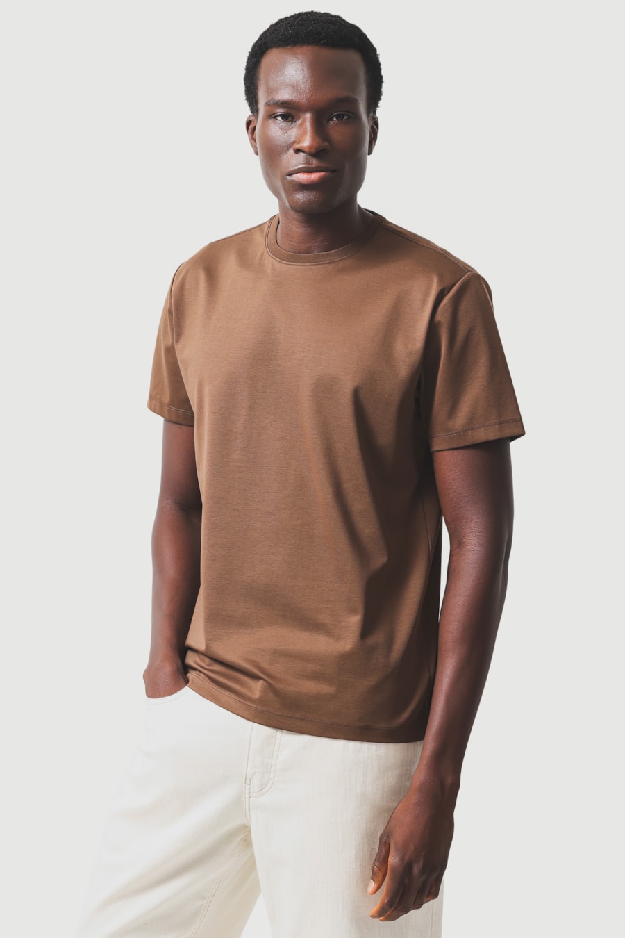 Camiseta Manga Curta A-70 Interlock Cacau 118 — foto 1 de 6