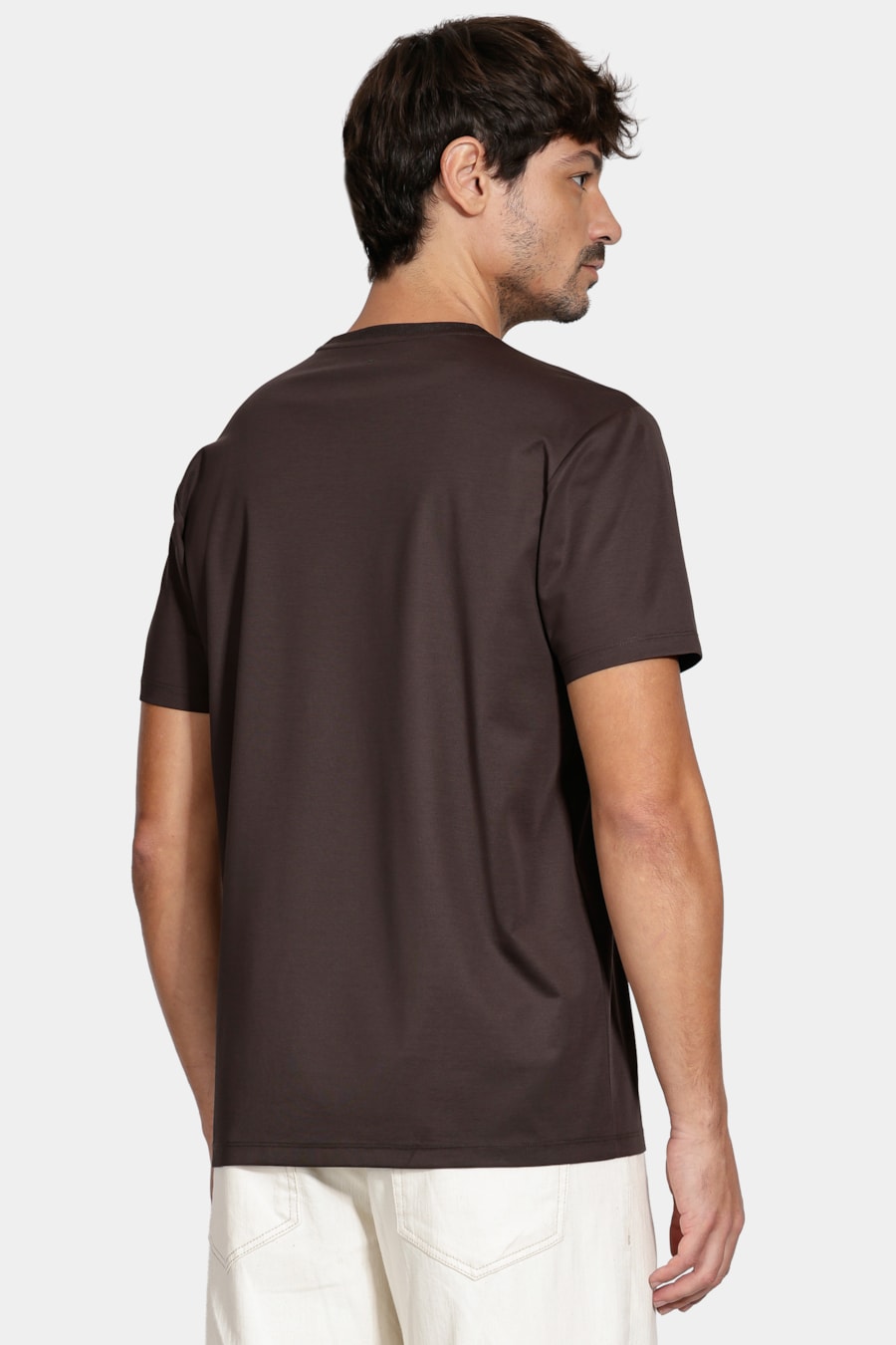 Camiseta Manga Curta A-70 Interlock Café 117 — foto 4 de 6