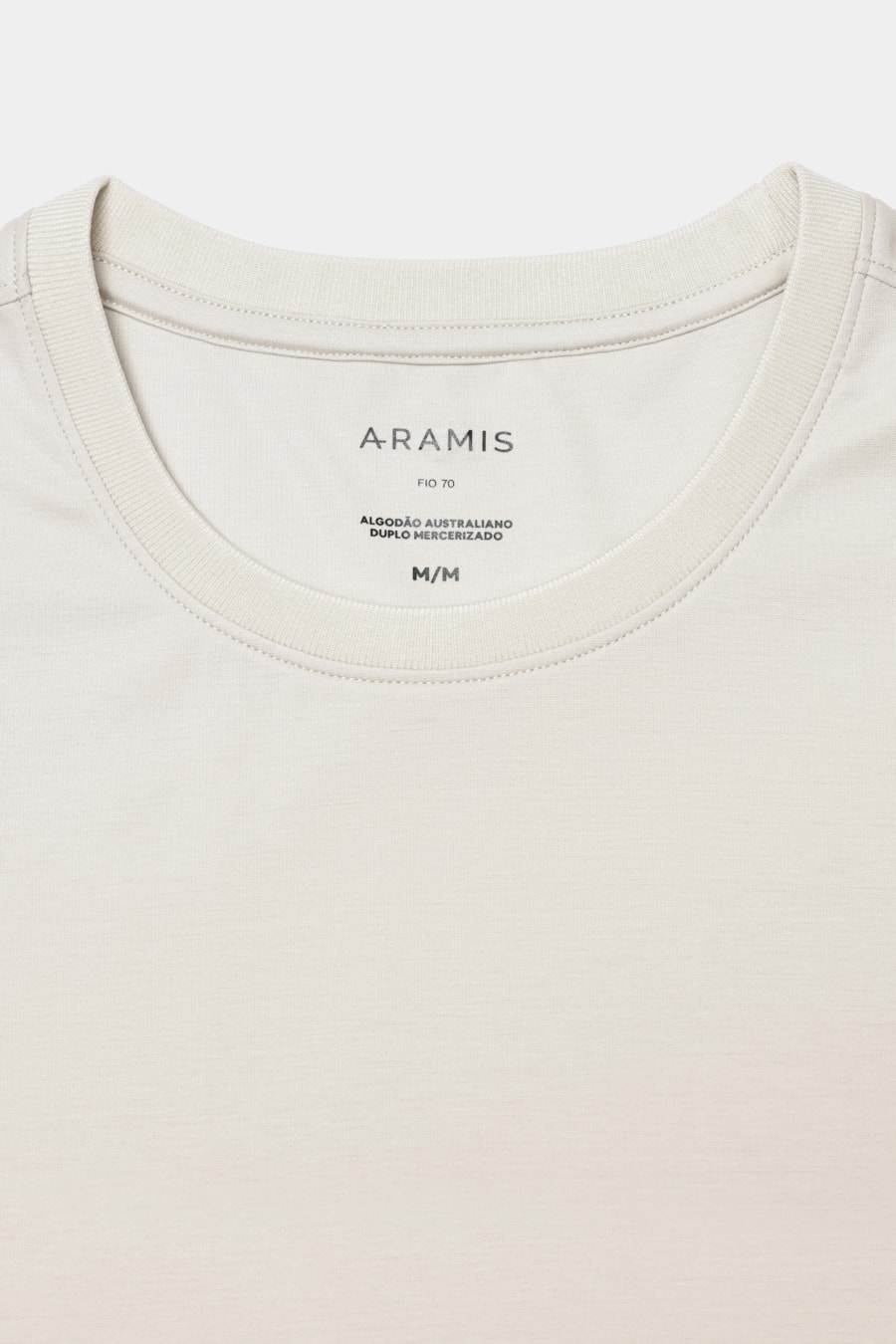 Camiseta Manga Curta A-70 Interlock Marfim 117 — foto 6 de 6