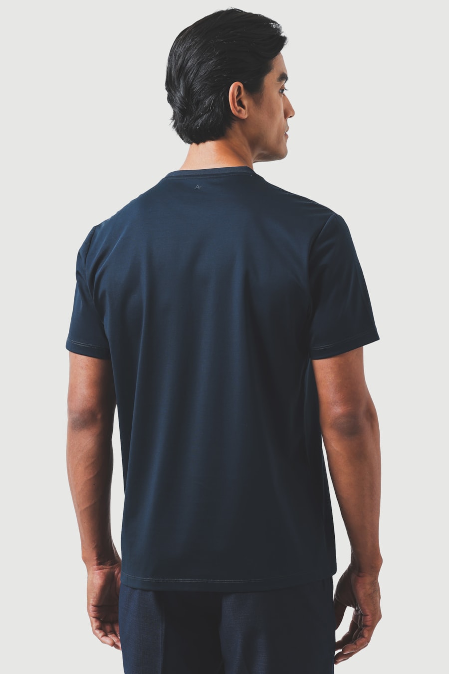 Camiseta Manga Curta A-70 Interlock Marinho — foto 4 de 5