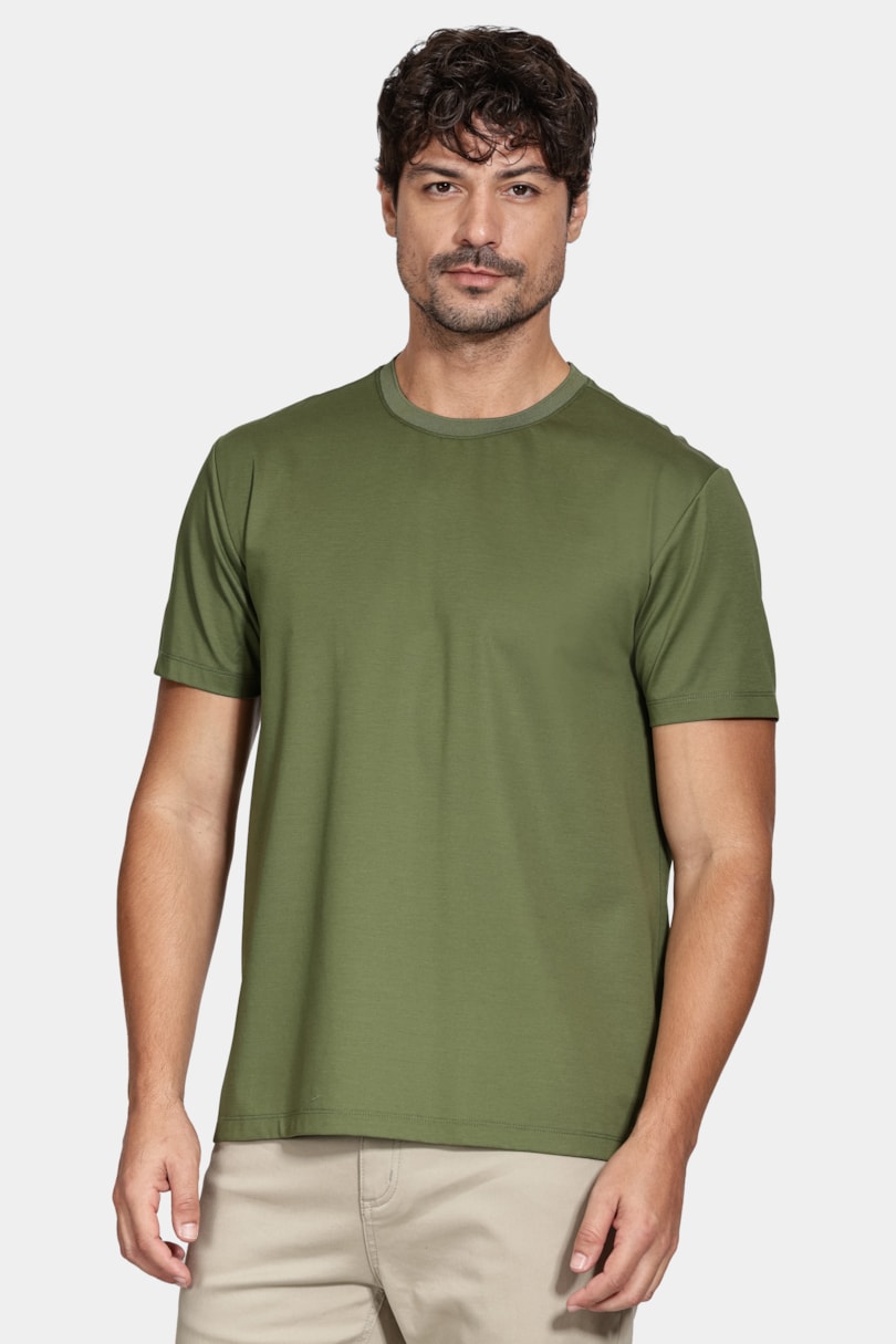 Camiseta Manga Curta A-70 Interlock Militar