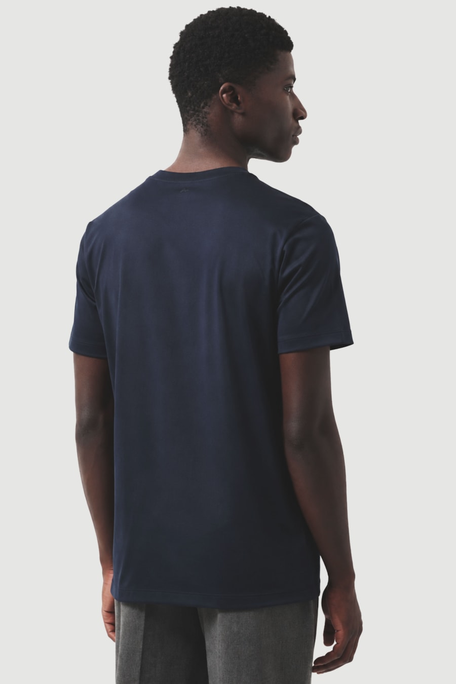 Camiseta Manga Curta A-70 Interlock Navy — foto 4 de 5