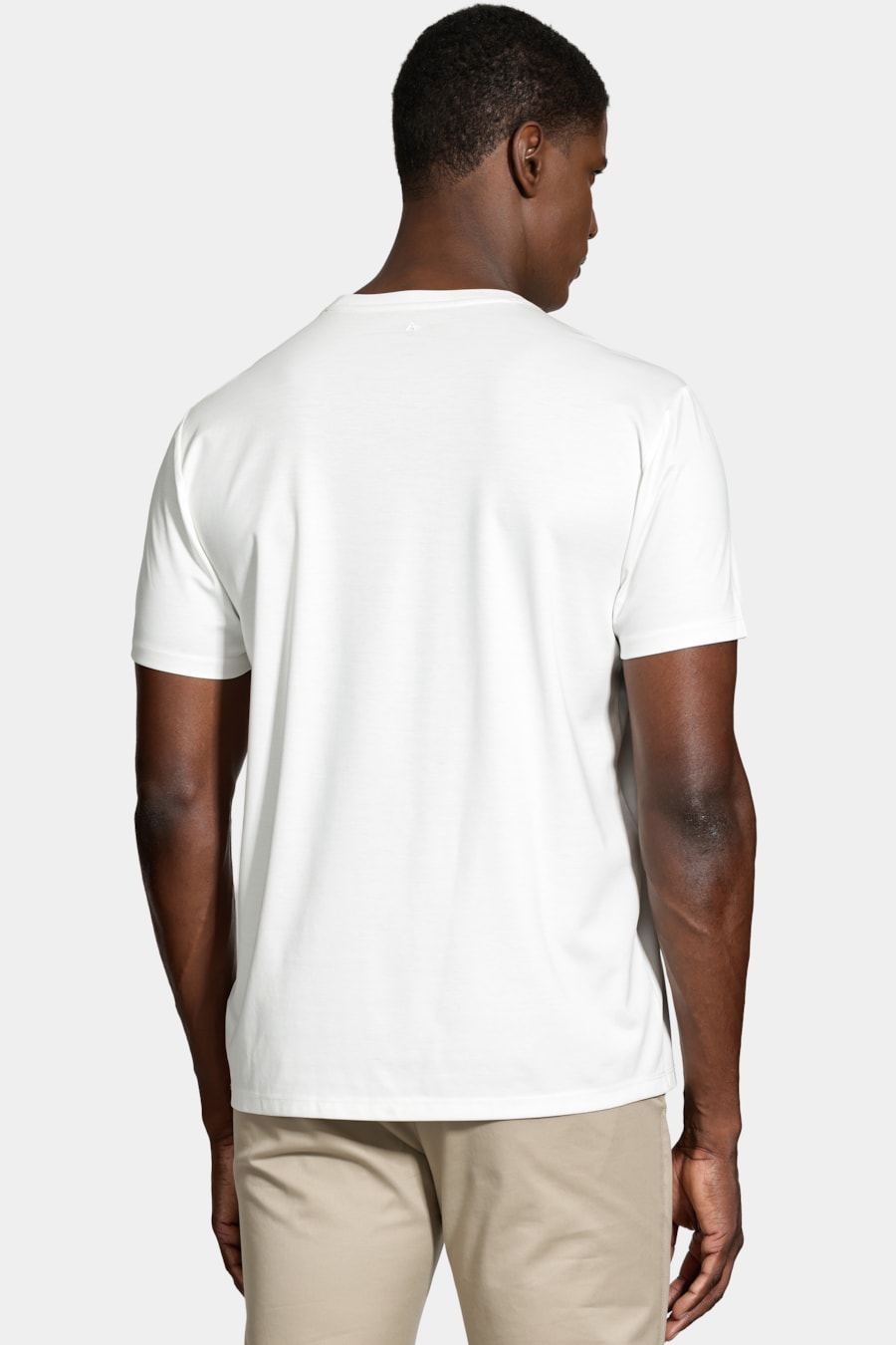 Camiseta Manga Curta A-70 Interlock Off White — foto 5 de 6