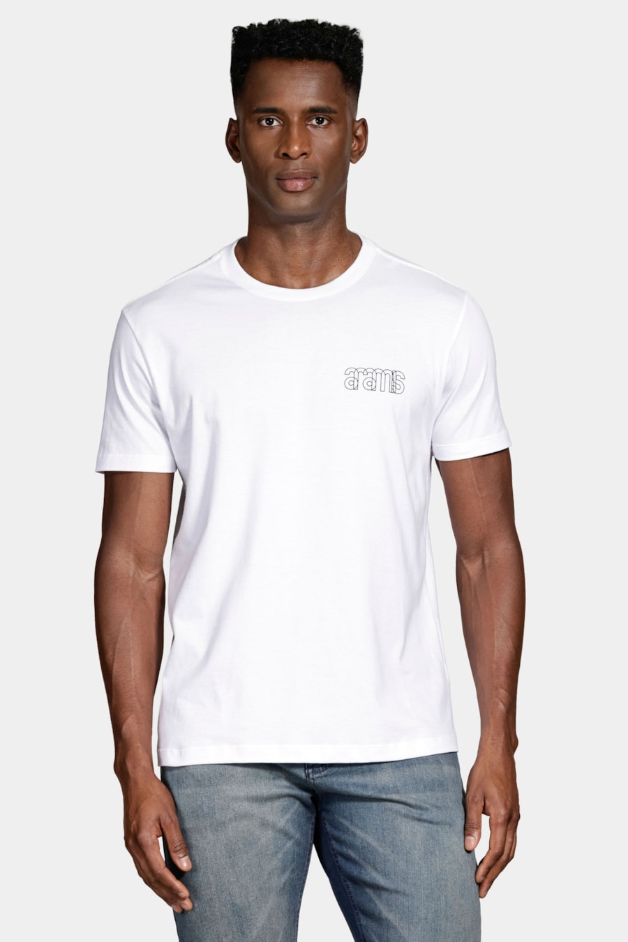 Camiseta Manga Curta Algodão Aramis Branco — foto 1 de 6