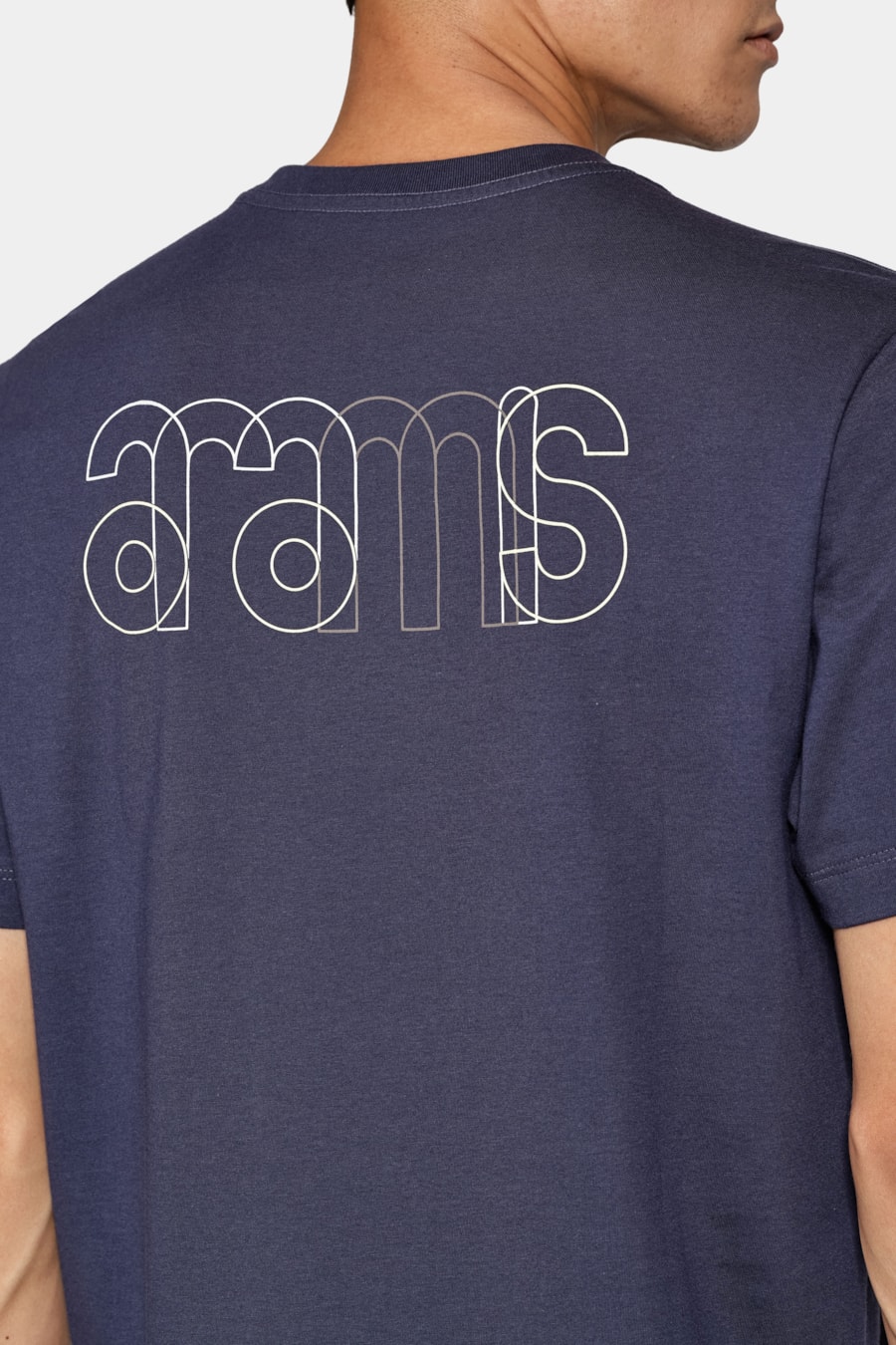Camiseta Manga Curta Algodão Aramis Navy — foto 4 de 7