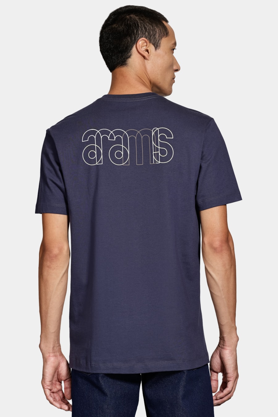 Camiseta Manga Curta Algodão Aramis Navy — foto 5 de 7