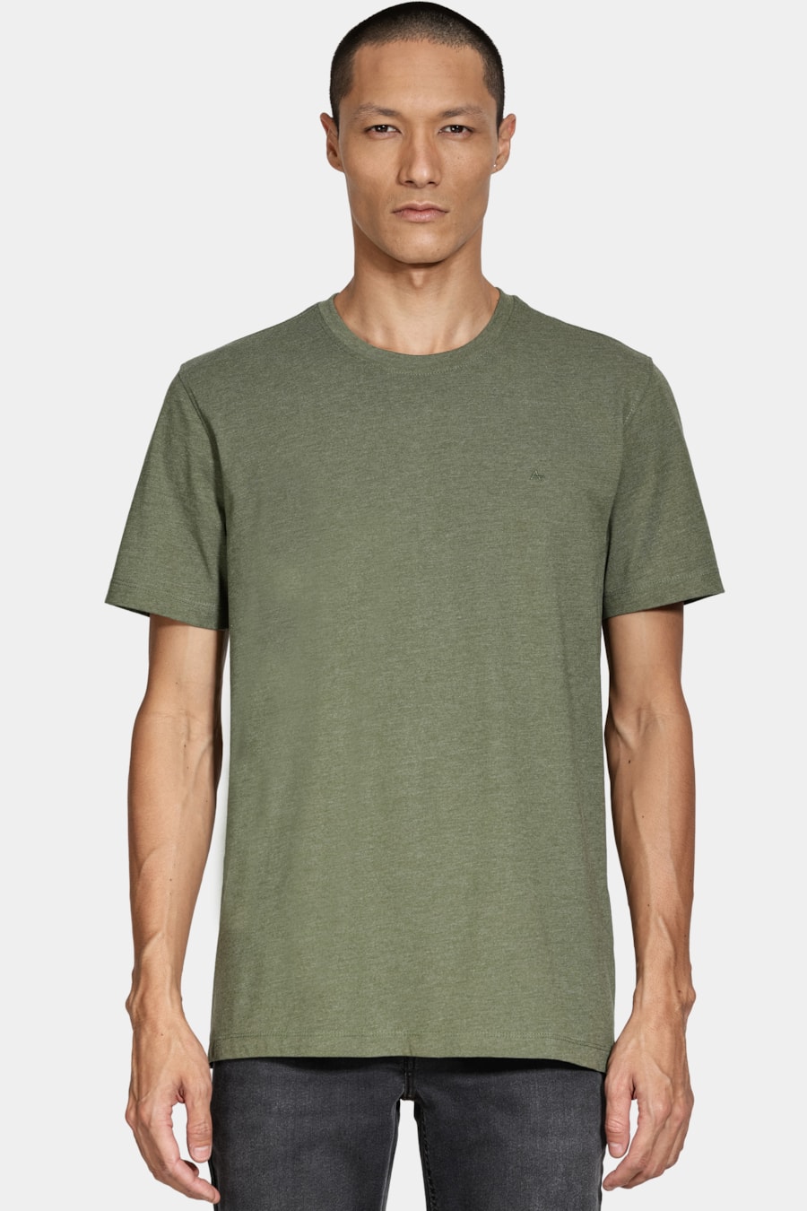 Camiseta Manga Curta Algodão Básica Militar — foto 1 de 5