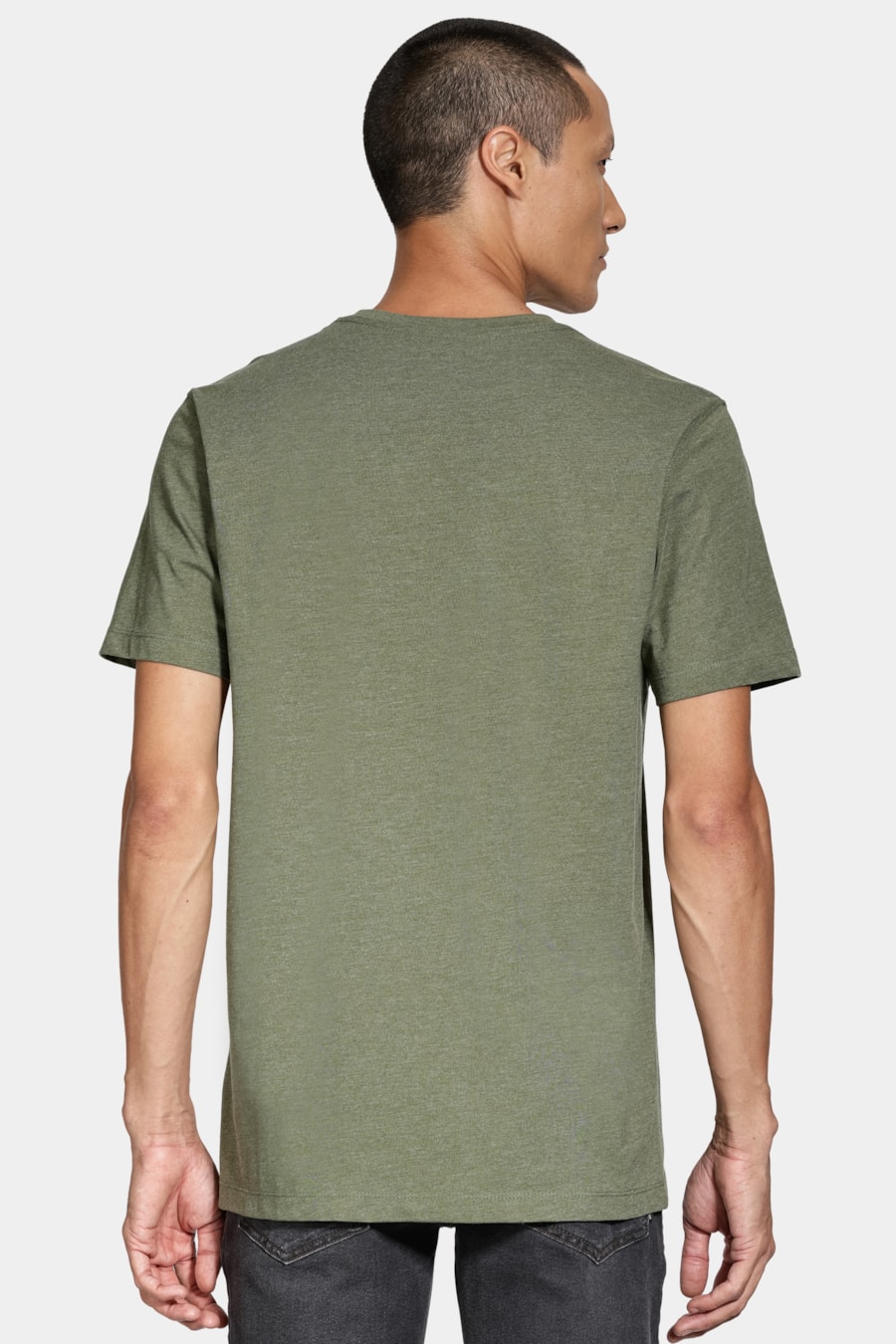 Camiseta Manga Curta Algodão Básica Militar — foto 4 de 5