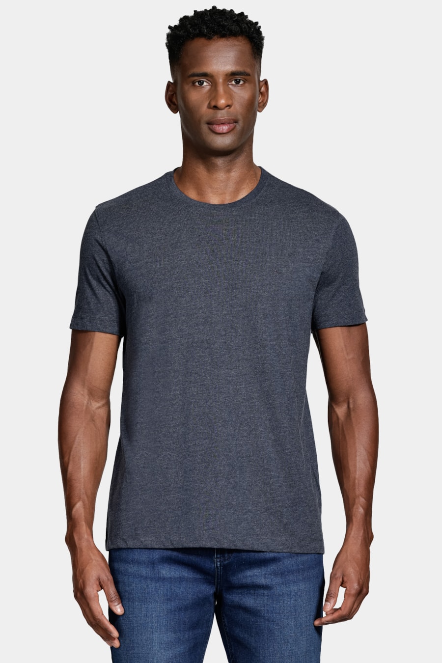 Camiseta Manga Curta Algodão Básica Navy — foto 1 de 5