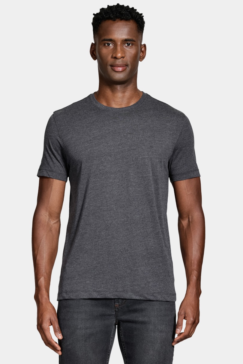 Camiseta Manga Curta Algodão Básica Preto