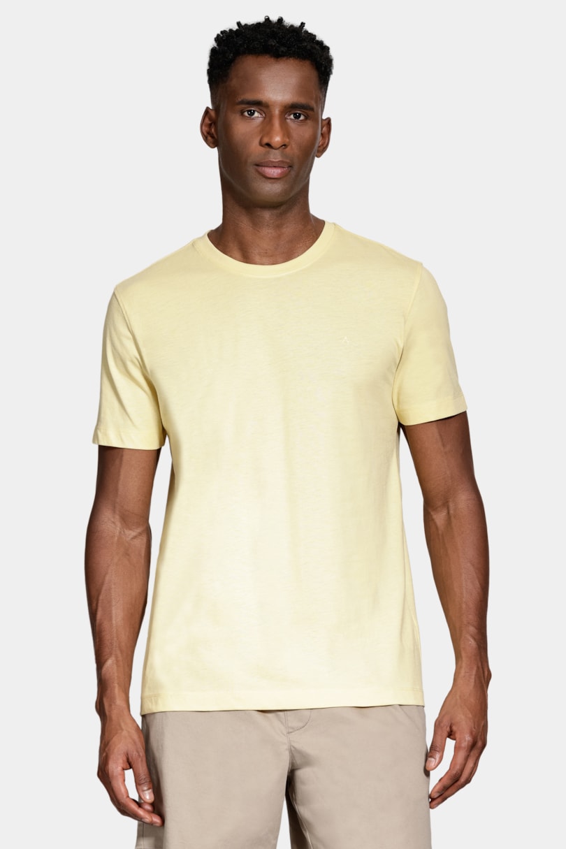 Camiseta Manga Curta Algodão Básica Vanilla