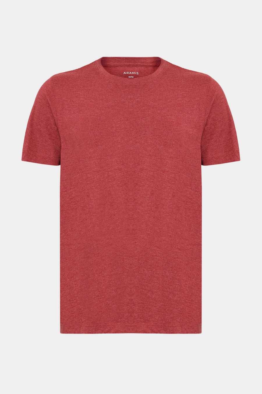 Camiseta Manga Curta Algodão Básica Vermelho Carmim — foto 5 de 5