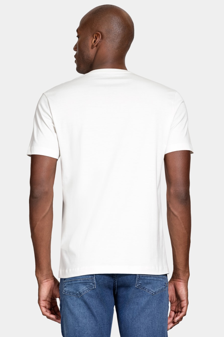 Camiseta Manga Curta Algodão Cadeira Off White — foto 4 de 5