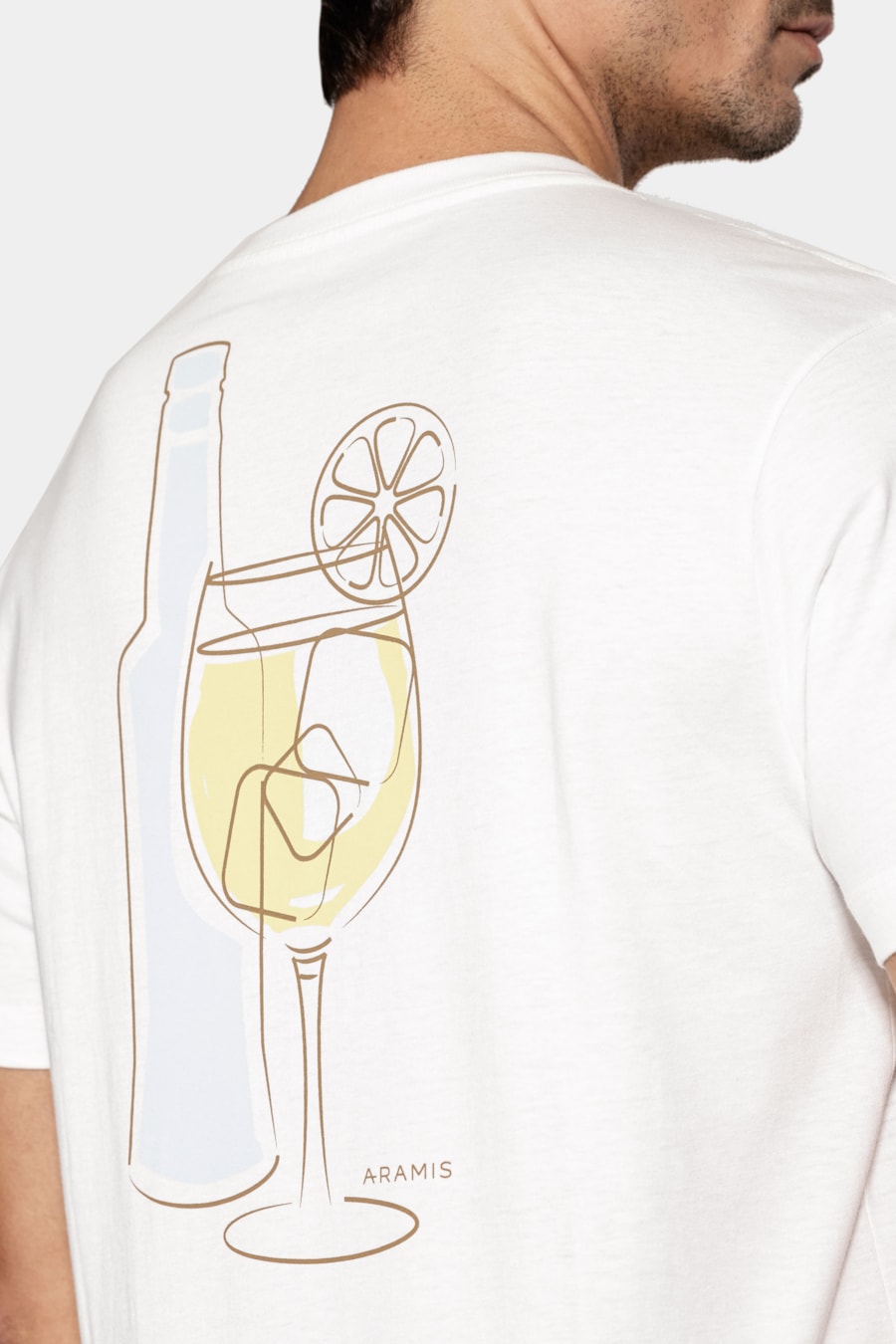 Camiseta Manga Curta Algodão Drink Off White — foto 4 de 7