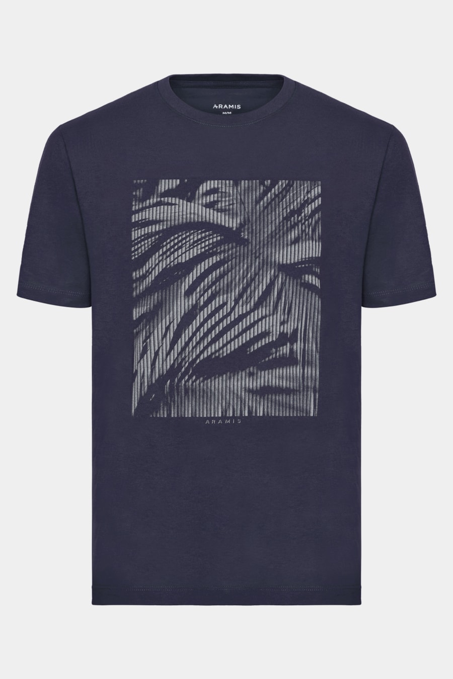 Camiseta Manga Curta Algodão Estampa Folhagens Navy — foto 5 de 5
