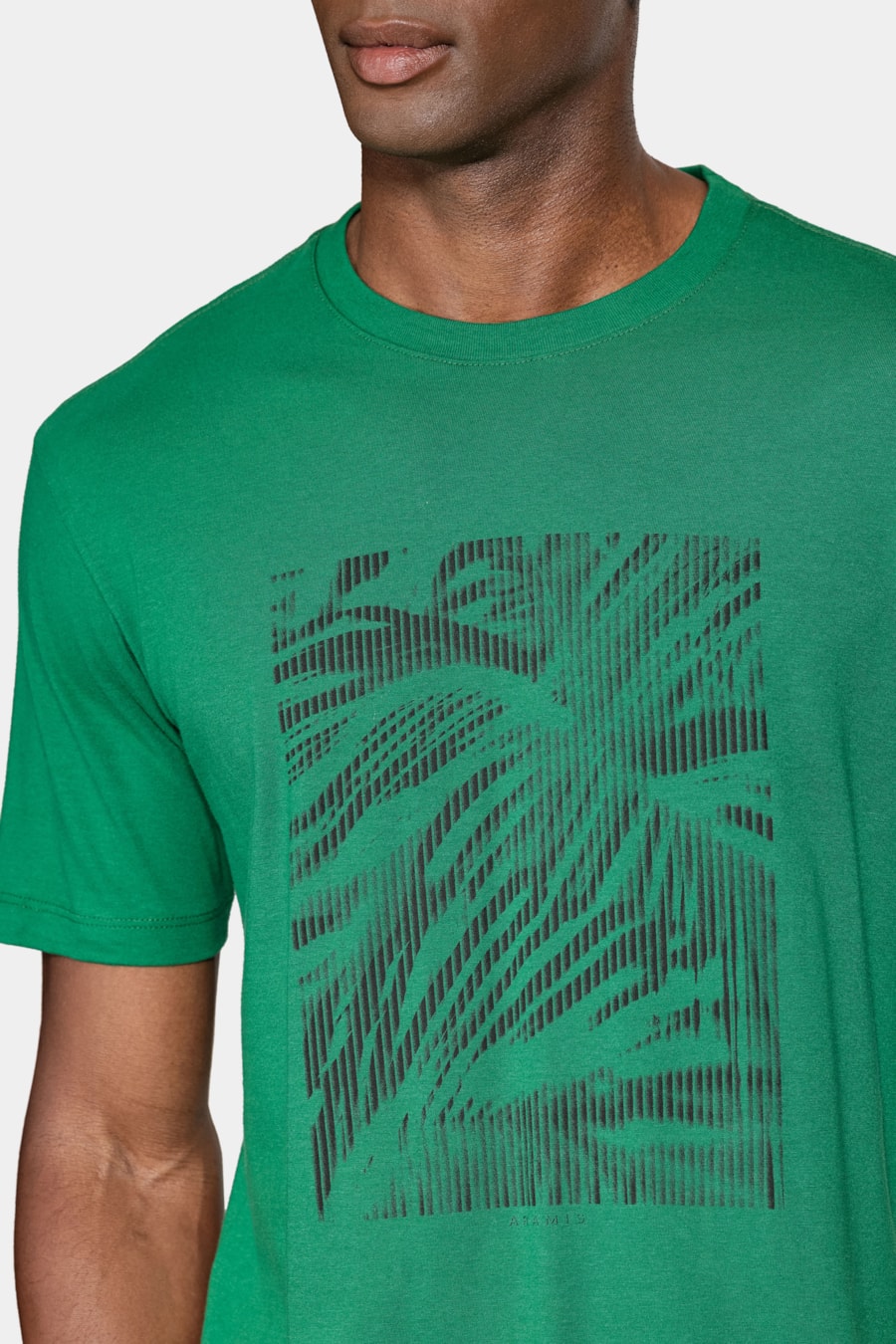 Camiseta Manga Curta Algodão Estampa Folhagens Verde Amazonia 114 — foto 3 de 5