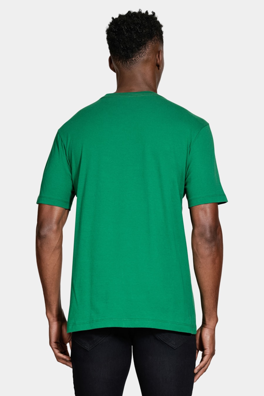 Camiseta Manga Curta Algodão Estampa Folhagens Verde Amazonia 114 — foto 4 de 5
