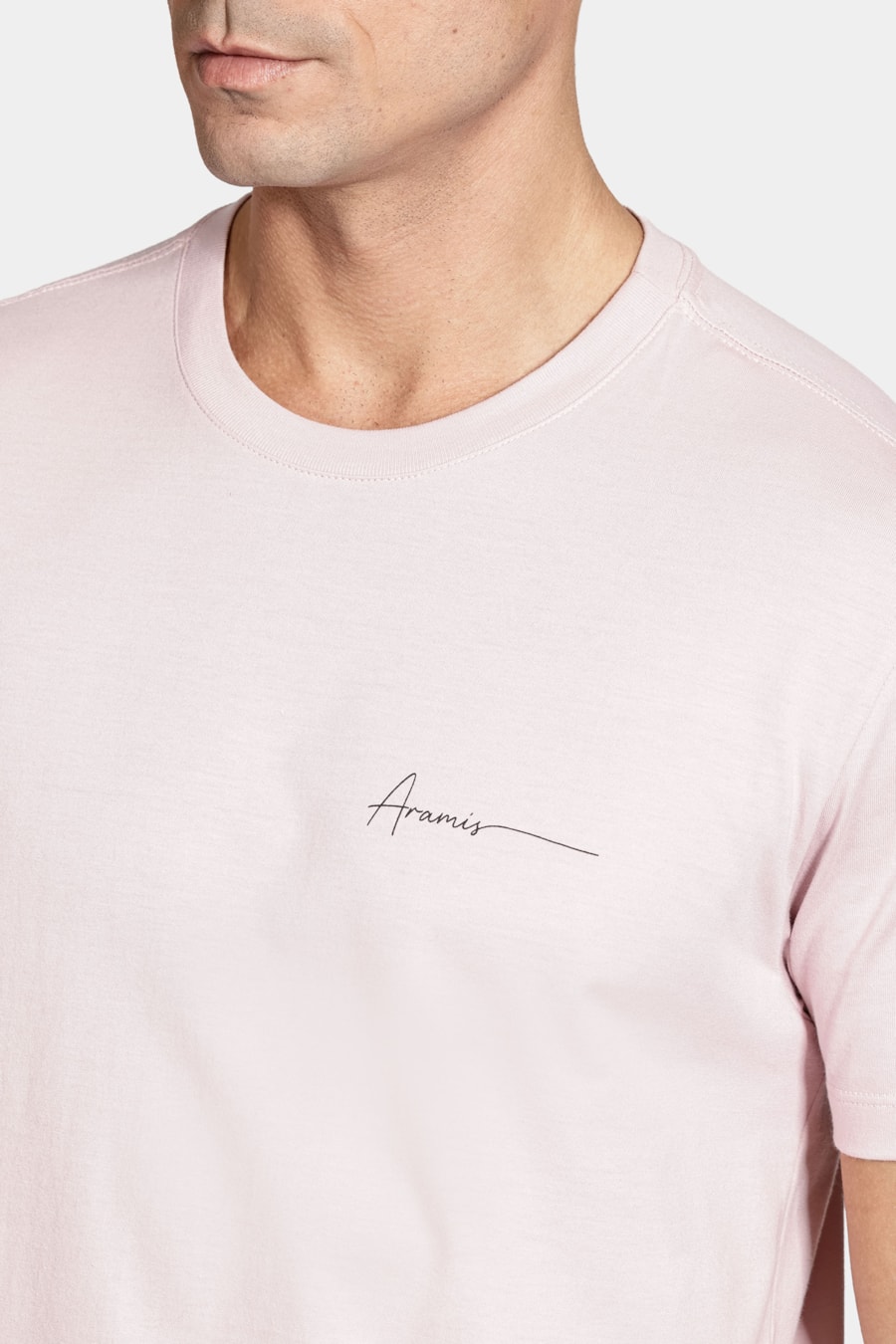 Camiseta Manga Curta Algodão Estampada Rosa Seco 116 — foto 3 de 5