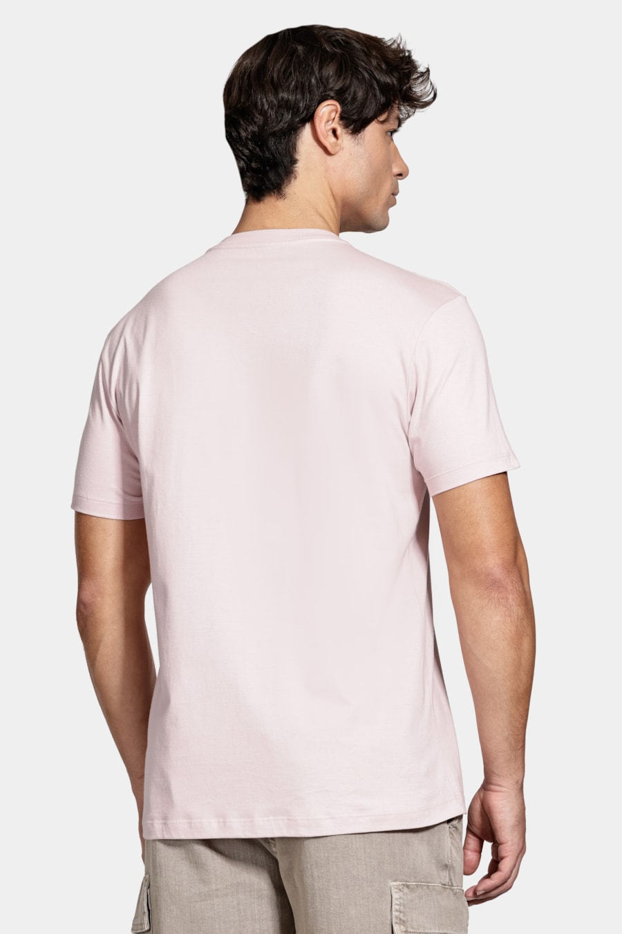 Camiseta Manga Curta Algodão Estampada Rosa Seco 116 — foto 4 de 5