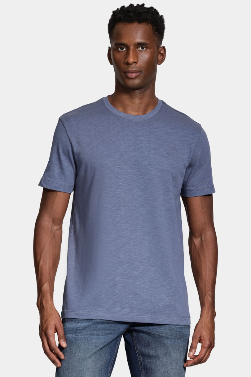 Camiseta Manga Curta Algodão Flamê Atlantico