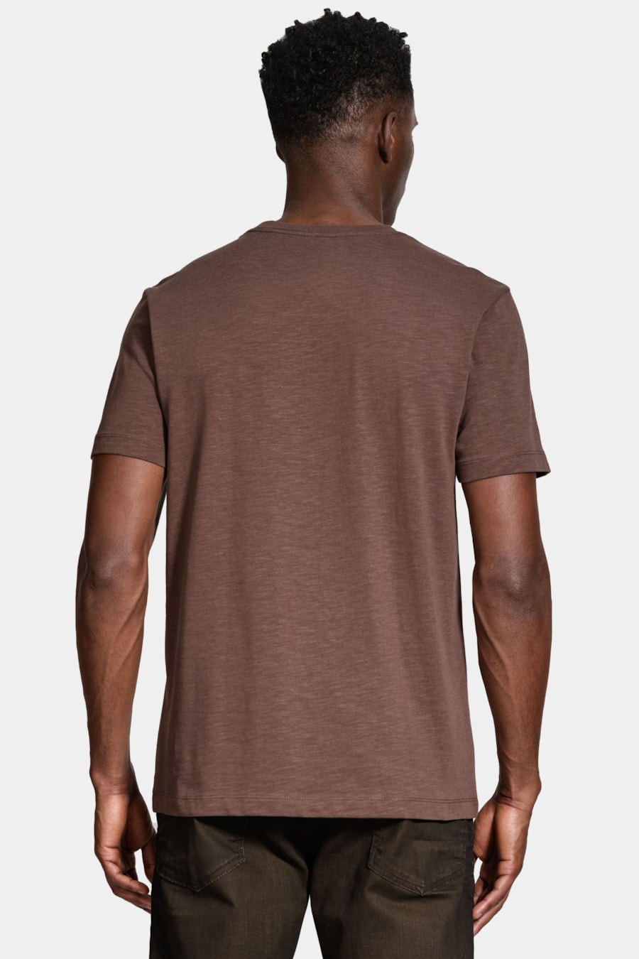 Camiseta Manga Curta Algodão Flamê Cafe — foto 4 de 5