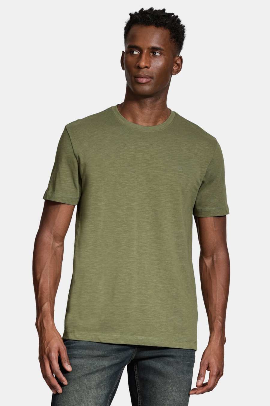 Camiseta Manga Curta Algodão Flamê Militar — foto 1 de 5