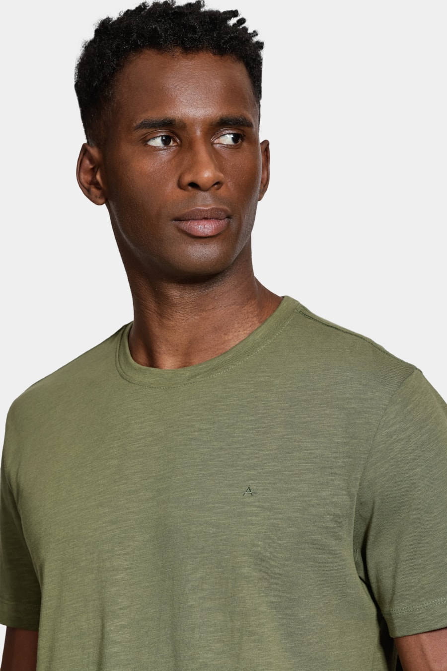 Camiseta Manga Curta Algodão Flamê Militar — foto 3 de 5