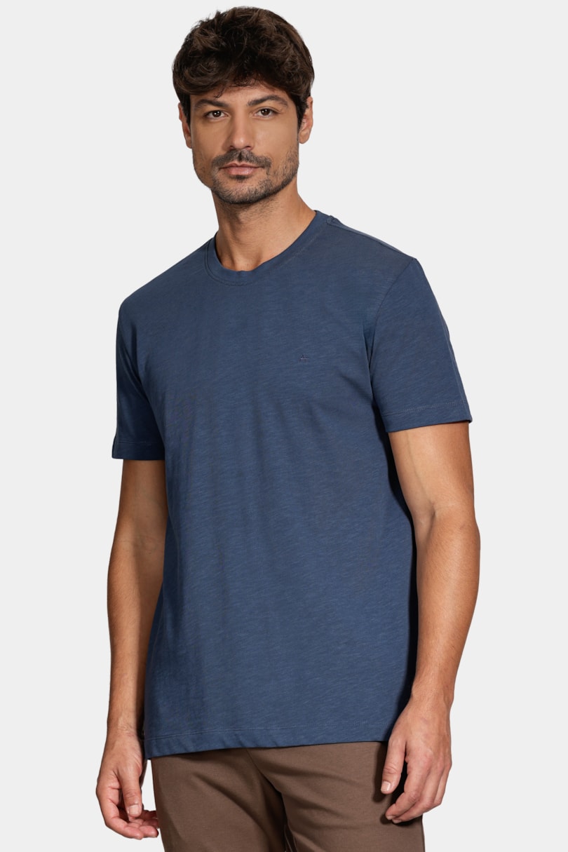 Camiseta Manga Curta Algodão Flamê Noite 117