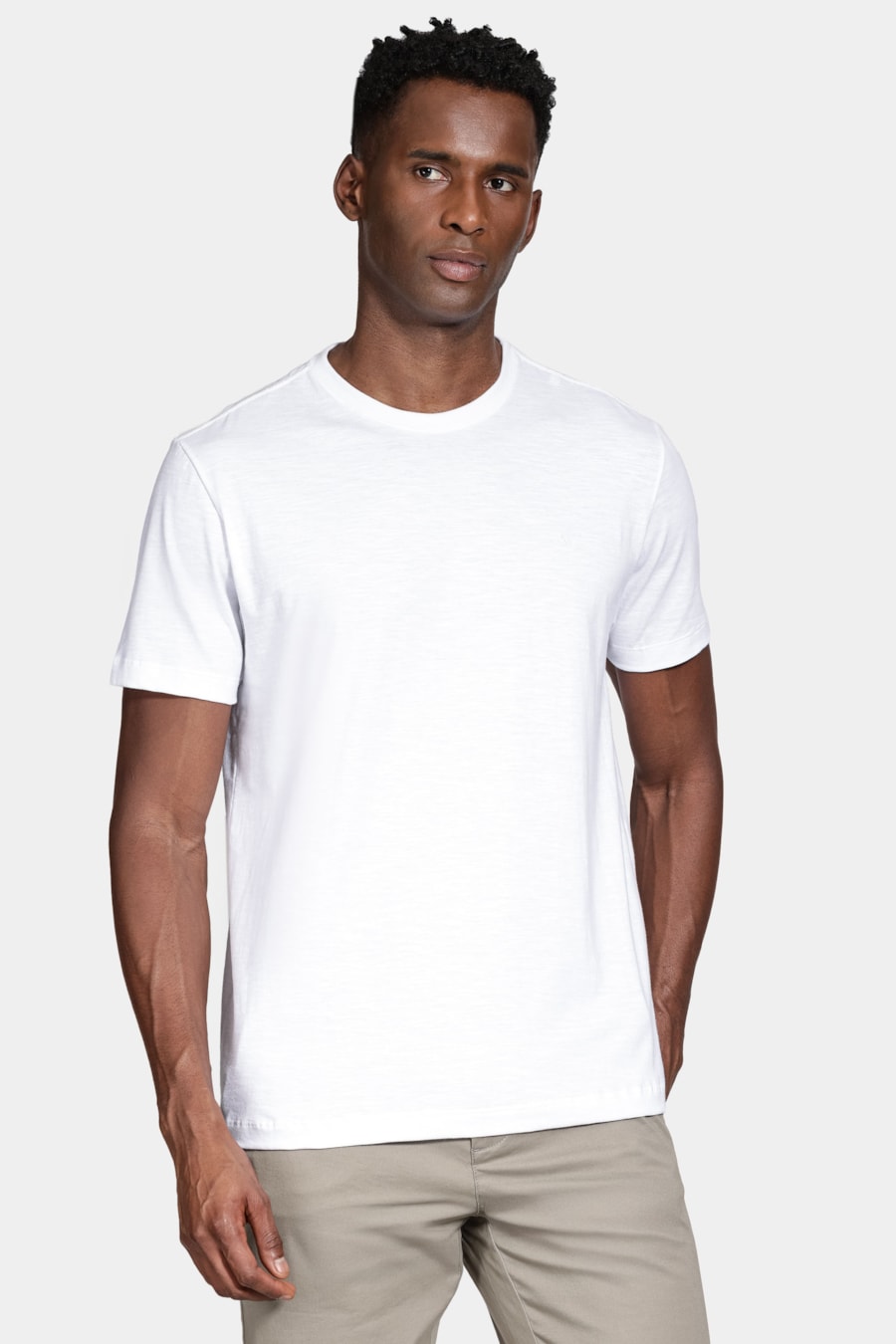 Camiseta Manga Curta Algodão Flame Off White — foto 1 de 5