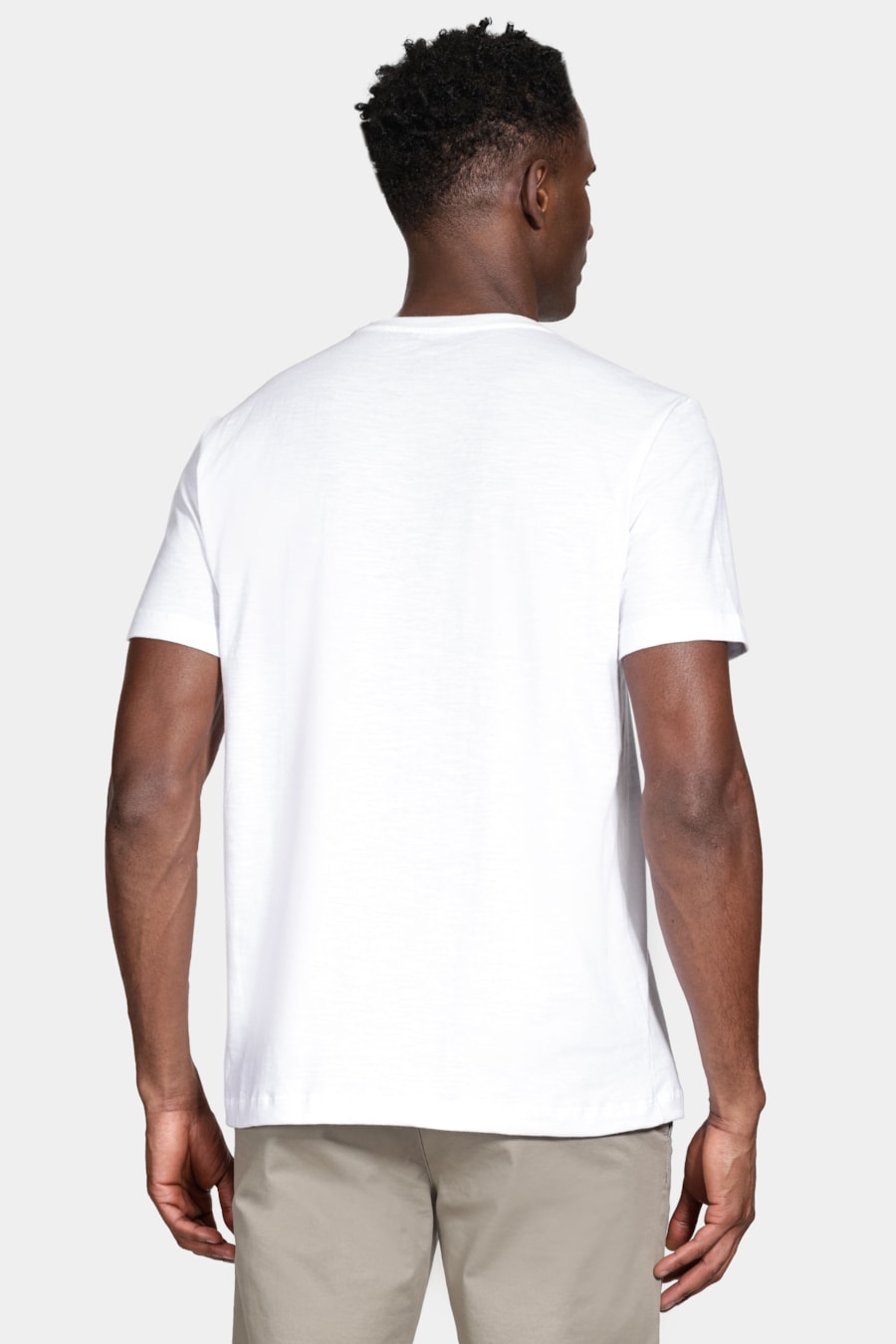 Camiseta Manga Curta Algodão Flame Off White — foto 4 de 5