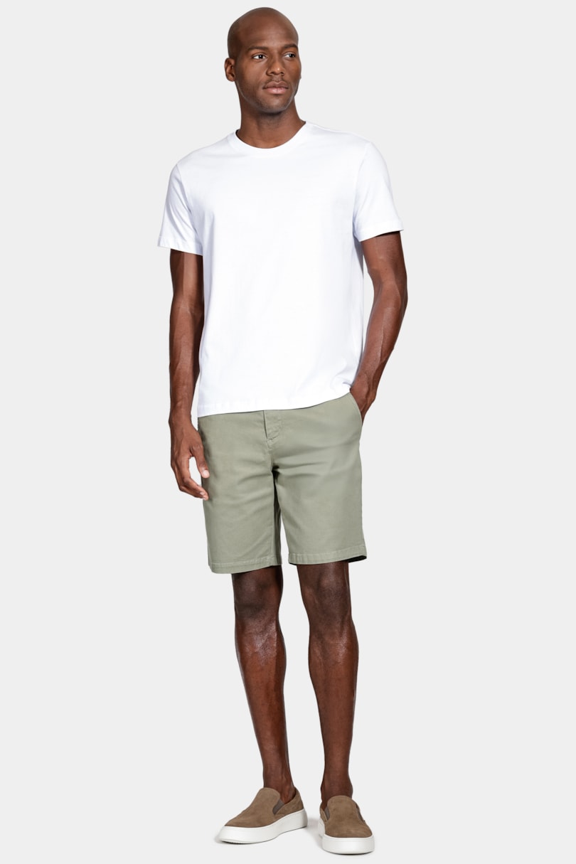 Camiseta Manga Curta Algodão Folhagem Branco