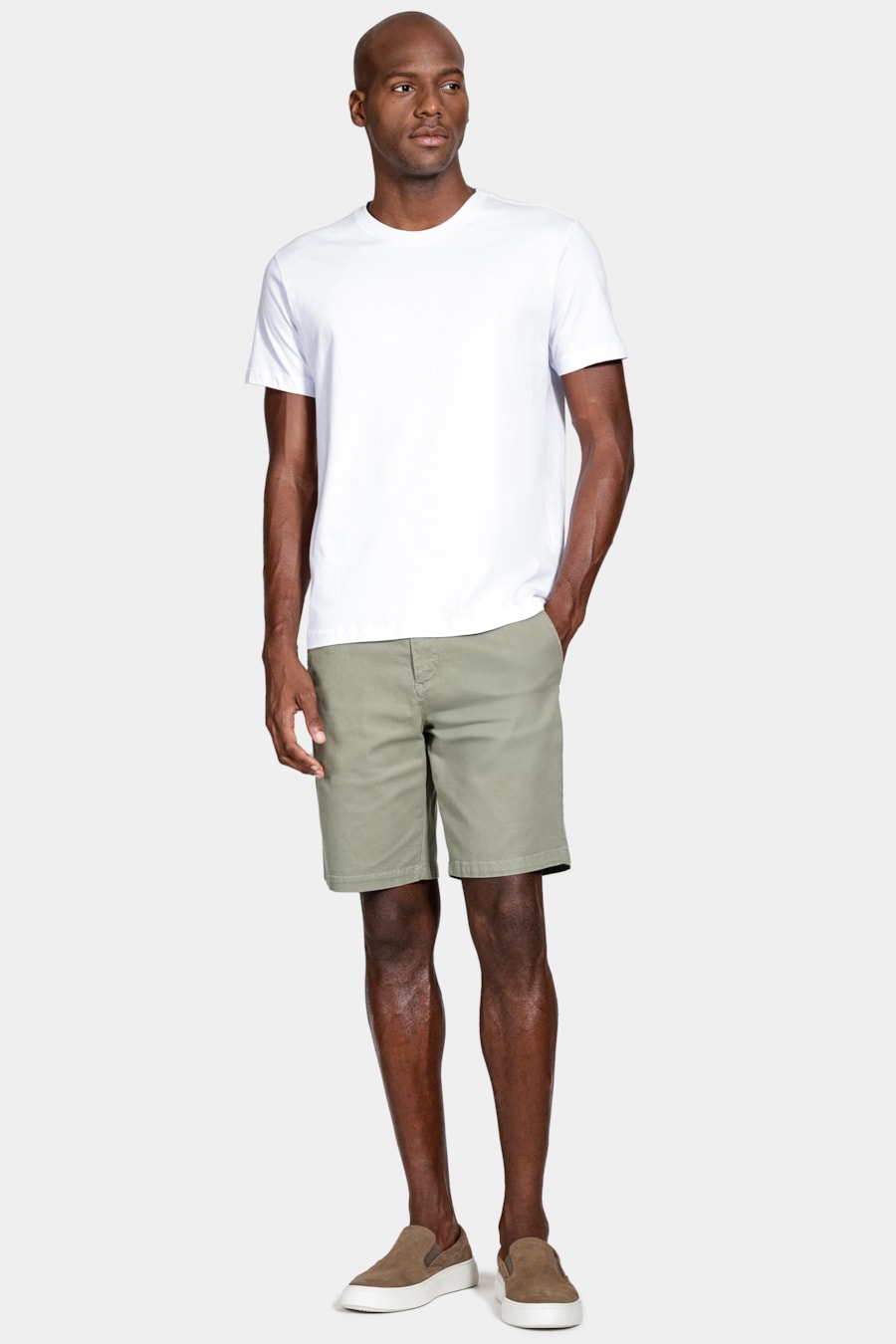 Camiseta Manga Curta Algodão Folhagem Branco — foto 2 de 6