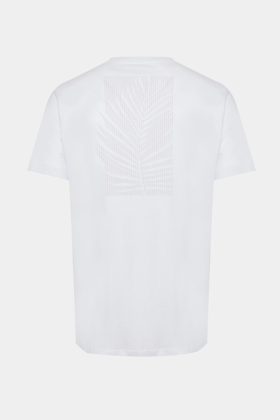Camiseta Manga Curta Algodão Folhagem Branco — foto 6 de 6