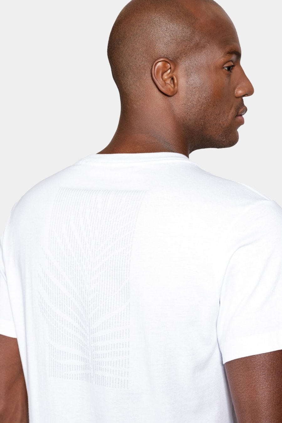 Camiseta Manga Curta Algodão Folhagem Branco — foto 3 de 6