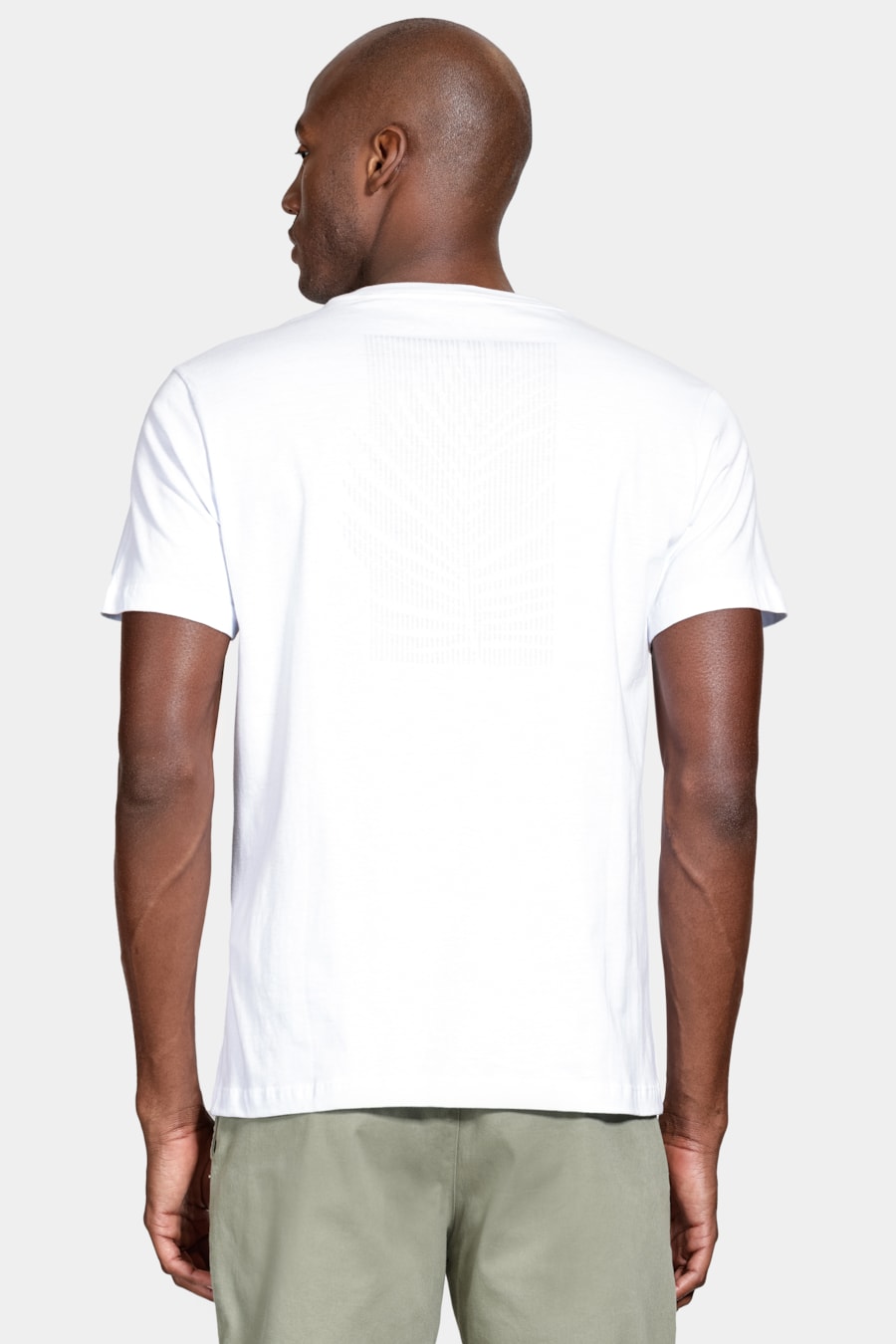 Camiseta Manga Curta Algodão Folhagem Branco — foto 4 de 6