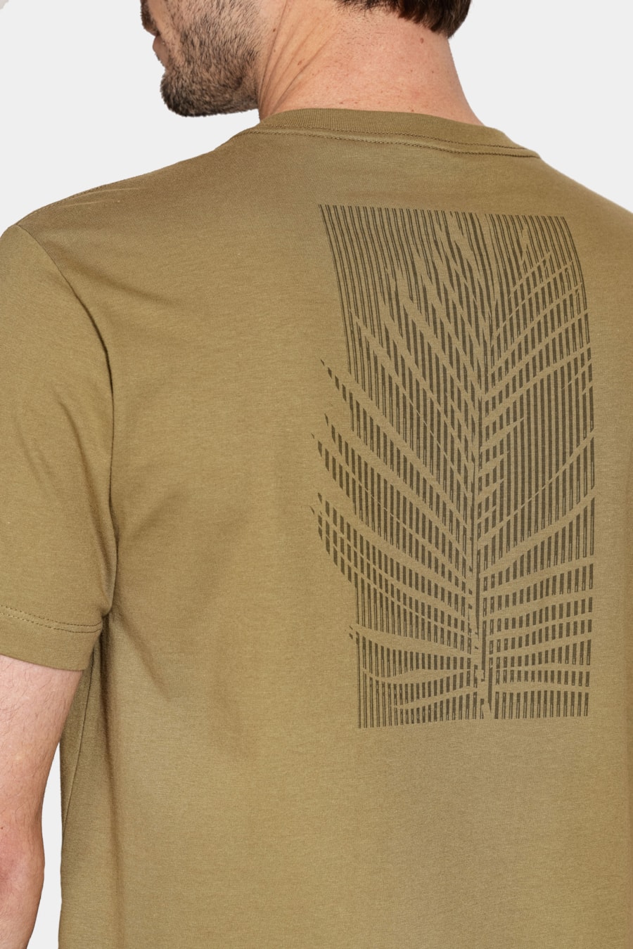 Camiseta Manga Curta Algodão Folhagem Oliva 116 — foto 4 de 7
