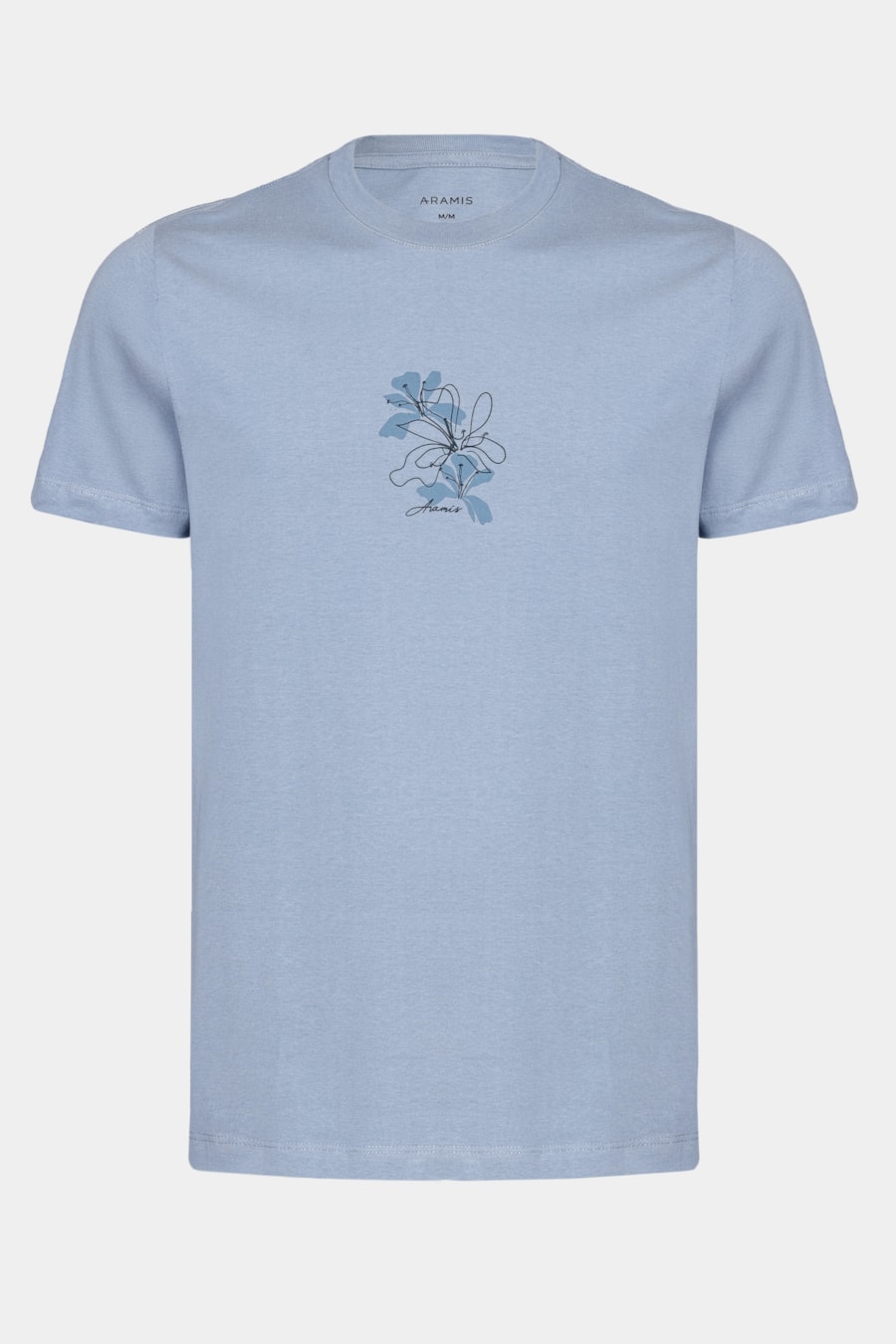 Camiseta Manga Curta Algodão Folhas Mineral 116