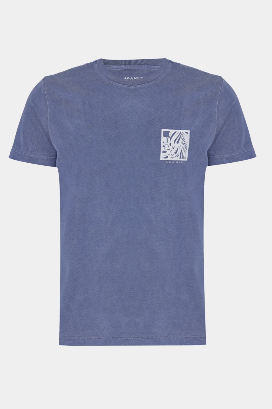 Camiseta Manga Curta Algodão Folhas Navy — foto 5 de 5