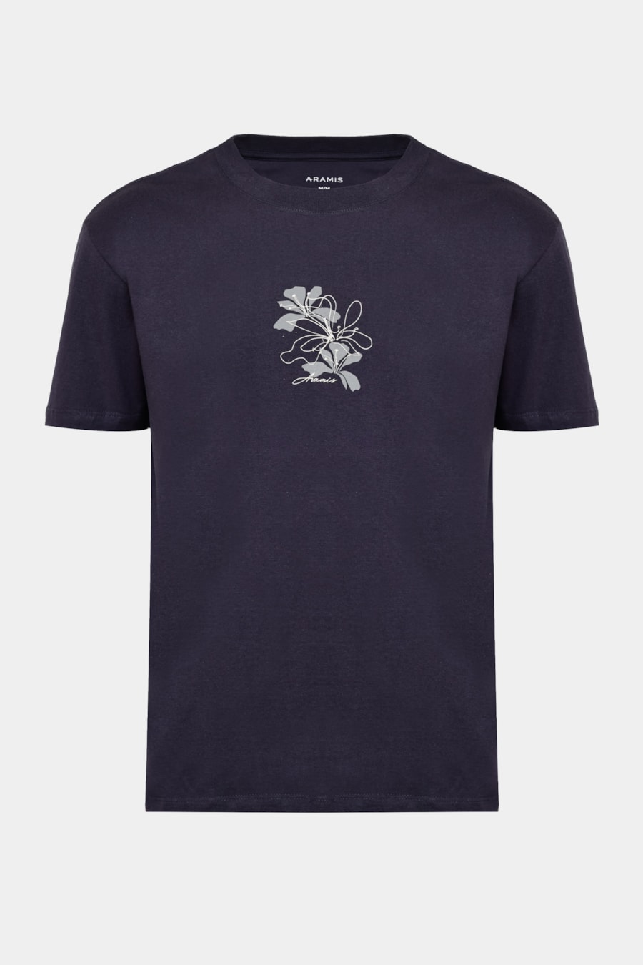 Camiseta Manga Curta Algodão Folhas Navy — foto 5 de 5