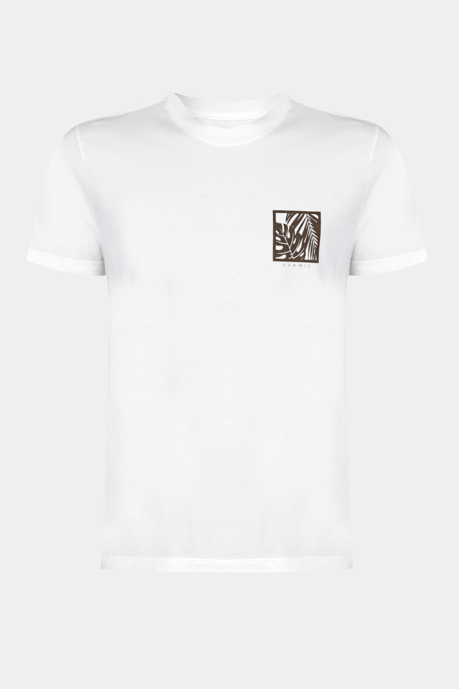 Camiseta Manga Curta Algodão Folhas Off White — foto 5 de 5