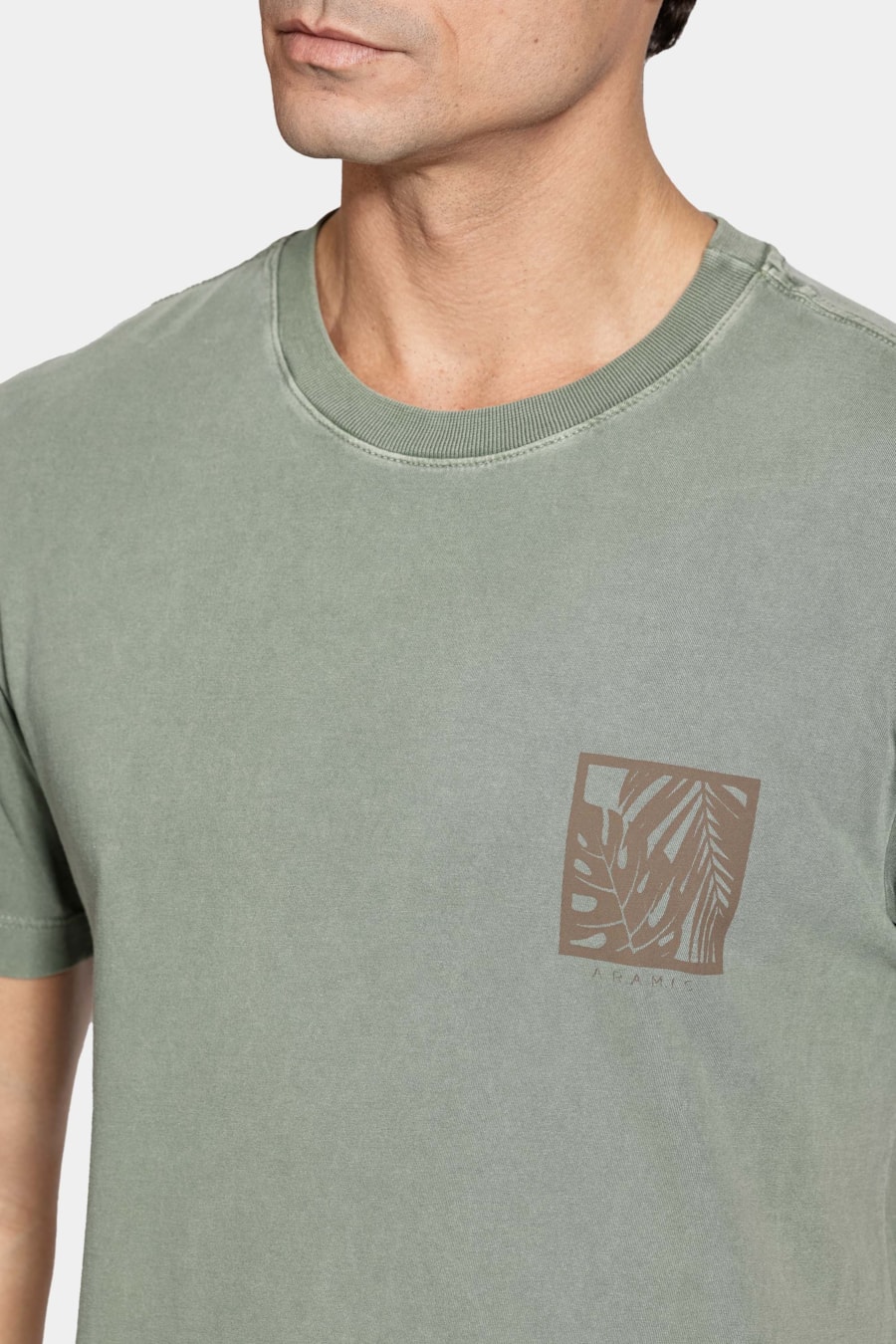 Camiseta Manga Curta Algodão Folhas Selva 116 — foto 3 de 5