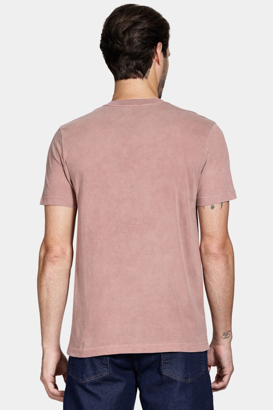 Camiseta Manga Curta Algodão Folhas Terracota 116 — foto 4 de 5